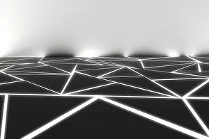 Abstract Geometric Background Prints: 3d render, abstract geometric background