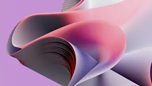 Colorful Design Prints: A 3D rendered illustration featuring fluid