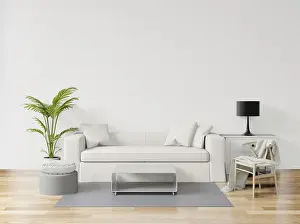 Digital Art Illustration Prints: Vintage Pastel Hipster Minimalism Living Room Interior Print
