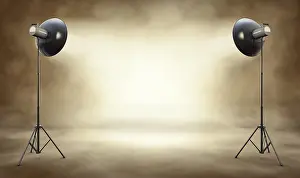 Uninhabited Studio Environment Prints: 3D rendering of a background