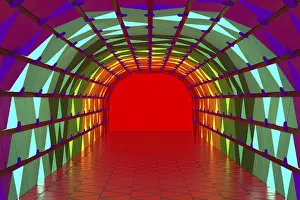 Simple Geometric Illustrations Prints: 3d rendering of backgrounds abstract