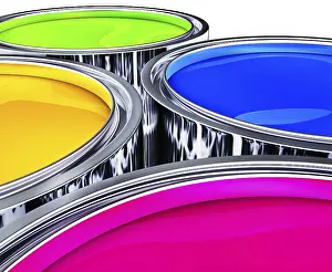 Construction Site Image Prints: 3D rendering of a color concept