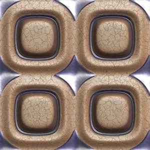 Decorative Pattern Design Prints: 3d seamless tileable decorative background pattern