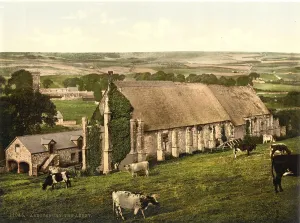 Abbotsbury Abbey, 19th Century Print Reproduction