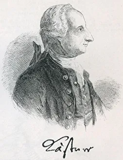 German Literature Illustration Prints: Abraham Gotthilf Kaestner, Historical Illustration from Otto von Leixner: Illustrated History of German Literature