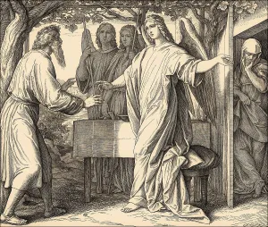 Old Testament Scripture Prints: Abraham's Three Visitors, Old Testament