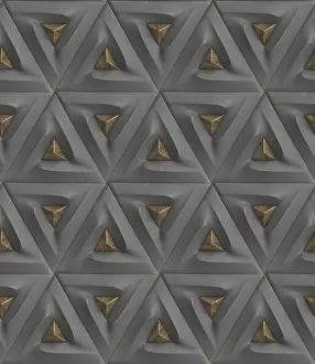 Triangular Geometric Pattern Prints: This abstract 3D geometric pattern features intricate triangular designs
