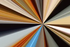 Colourful Abstract Art Prints: Abstract background of colored rays converging at one point