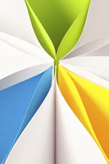 Abstract Background Image Prints: Abstract background image of pattern made by curved paper