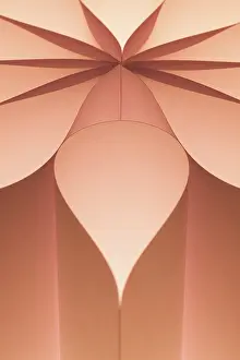 Empty Full Format Picture Prints: Abstract background image of pattern made by curved paper