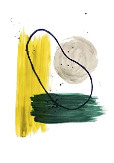 Artistic Design Prints: Abstract background, paint strokes