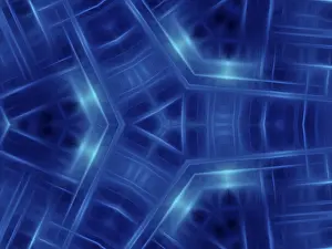 Deserted Architecture Prints: Abstract blue background