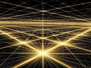 Fractal Geometry Design Prints: Abstract bright background - computer-generated image