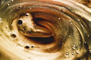 Abstract Liquid Background Prints: Abstract bronze liquid background