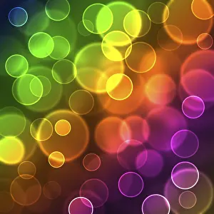 Abstract Bokeh Background Prints: Abstract colored bokeh Background