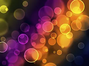 Decorative Abstract Artwork Prints: Abstract colored bokeh Background