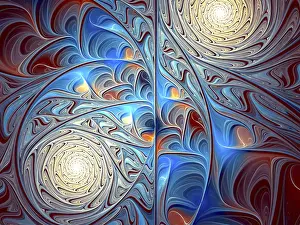 Abstract Background Prints: Abstract colorful background - computer-generated image