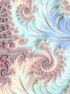 Abstract Fractal Background Prints: Abstract colourful background - computer-generated image