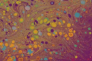 Creative Fabric Texture Prints: Abstract creative marbling pattern for fabric