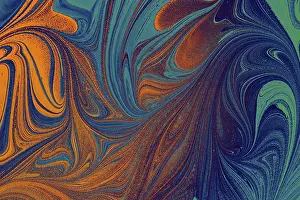 Full Frame Texture Design Prints: Abstract creative marbling pattern for fabric