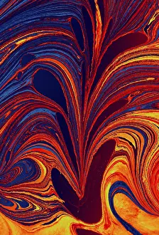 Abstract Marbling Pattern Prints: Abstract creative marbling pattern for fabric