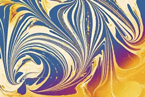 Abstract Marbling Pattern Prints: Abstract creative marbling pattern for fabric