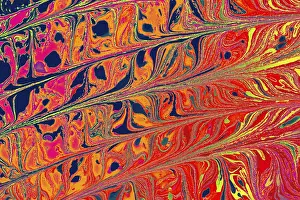 Abstract Marbling Pattern Prints: Abstract creative marbling pattern for fabric