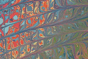 Abstract Marbling Pattern Prints: Abstract creative marbling pattern for fabric