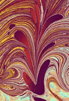 Abstract Marbling Pattern Prints: Abstract creative marbling pattern for fabric