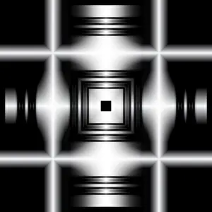 Digital Art Prints: Softly Lit Black and White 3D Print
