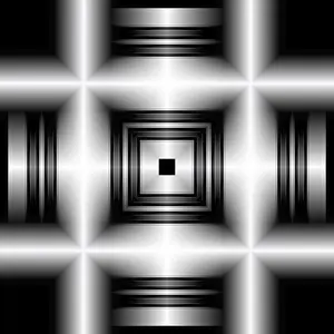 Digital Art Prints: Softly Lit Black and White 3D Print