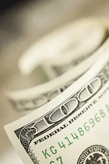 Abstract Dollar Bills Prints: Abstract of one hundred dollar bills