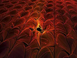 Digital Art Prints: Fractal Background Print - Digital Art Design