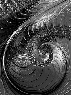 Artificial Lighting Effect Prints: Abstract fractal background - computer-generated image