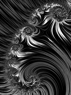 Fractal Computer Graphics Prints: Abstract fractal background - computer-generated image