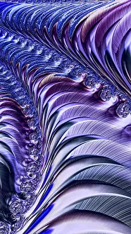 Fractal Computer Graphics Prints: Abstract fractal background - computer-generated image