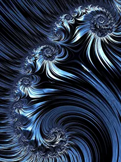 Abstract Fractal Background Prints: Abstract fractal background - computer-generated image