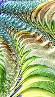 Abstract Fractal Background Prints: Abstract fractal background - computer-generated image