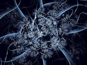 Abstract Fractal Background Prints: Abstract fractal background - computer-generated image