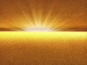 Morning Light Atmosphere Prints: Abstract fractal background - computer-generated image