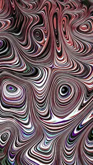 Geometric Shape Prints: Abstract Geometric Background Print - Fractal Art Design