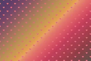 Modern Art Prints: Abstract Heart Pattern Print for Fabric and Tile Design