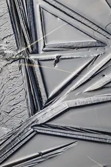 Close Up Ice Crystals Europe Prints: Abstract ice structures, Norrbotten