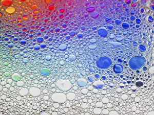 Dynamic Visual Experience Prints: An abstract image featuring a vibrant array of colorful bubbles