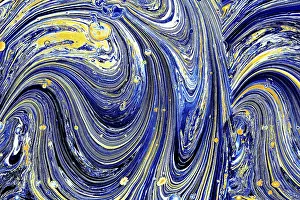 Abstract Marbling Art Prints: Abstract marbling art patterns as background
