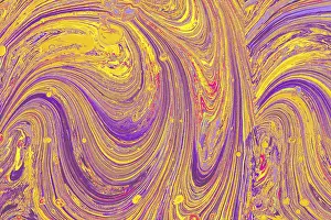 Abstract Marbling Art Prints: Abstract marbling art patterns as background