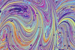 Abstract Marbling Art Prints: Abstract marbling art patterns as background