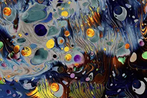 Abstract Marbling Art Prints: Abstract marbling art patterns as background