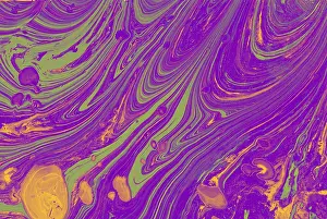 Deserted Landscape Images Prints: Abstract marbling art patterns as background
