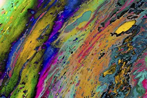 Abstract Marbling Art Prints: Abstract marbling art patterns as background